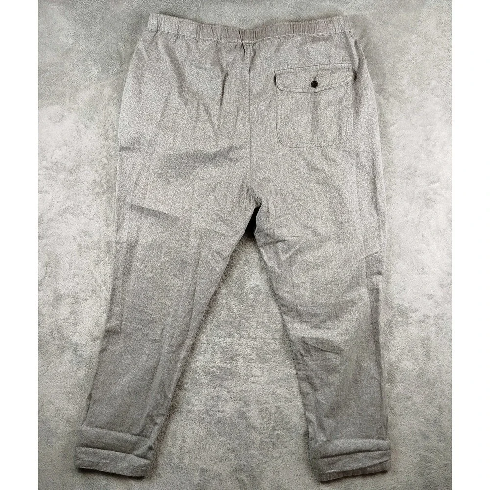 Outerknown Pants‎ Mens XLarge Gray Verano Beach Hemp Drawstring Waist